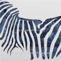 Zebra shell CANOSA blu foto parete con montatura in metallo